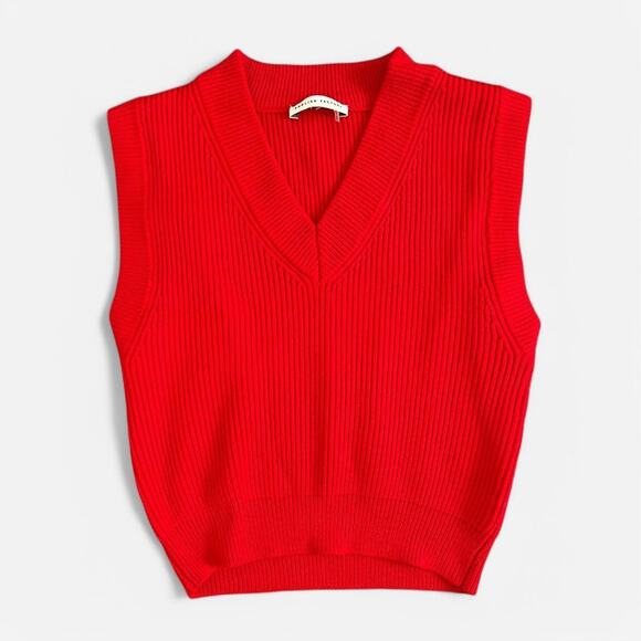 English Factory women's red sweater vest Size M - Picture 1 of 5